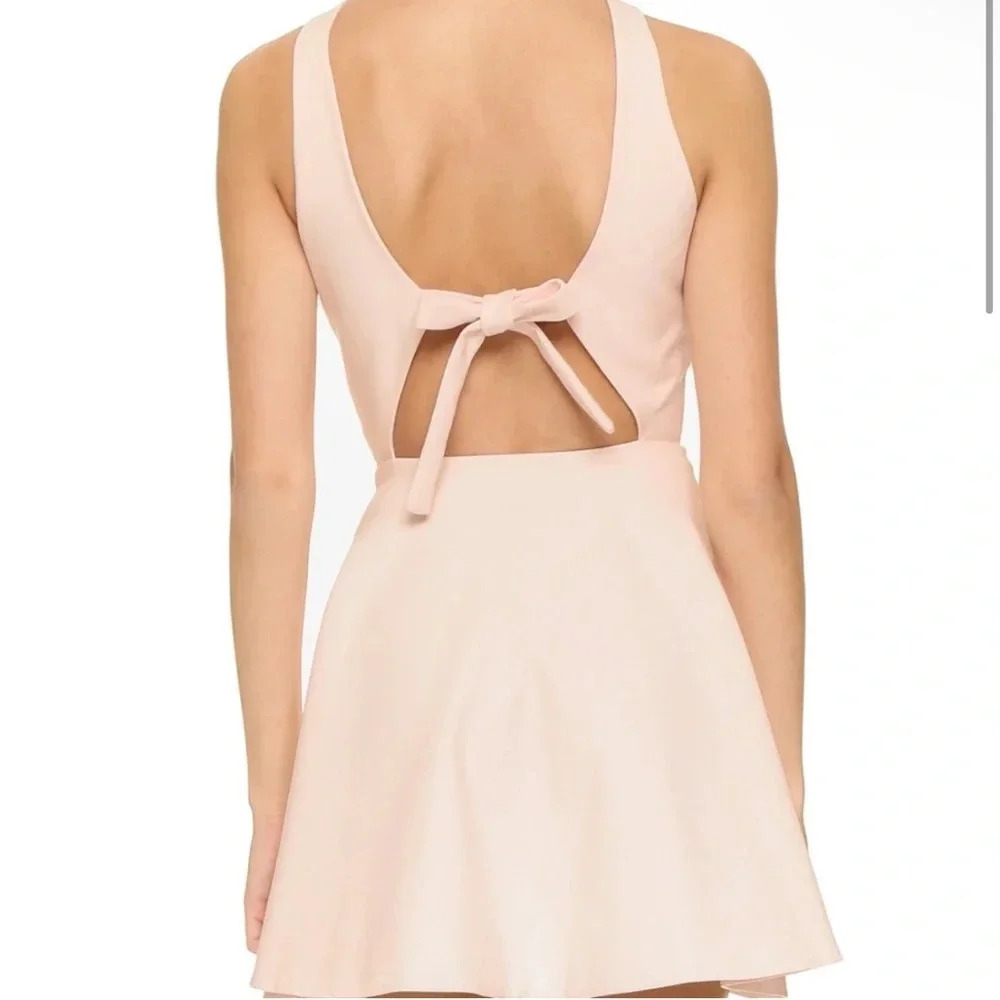 Elizabeth and James Blush tie back mini dress - Picture 3 of 11